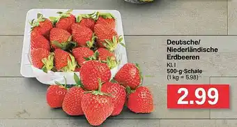 Famila Nord West Deutsche Niederlândische Erdbeeren Angebot