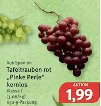 Feneberg Aus Spanien Tafeltrauben Rot „pinke Perle” Kernlos Angebot