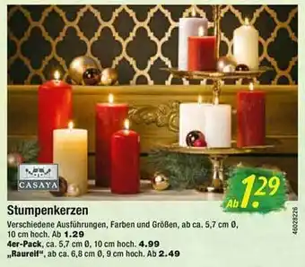 Floraland Casaya Stumpenkerzen Angebot