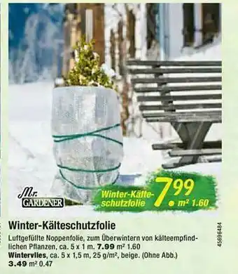 Floraland Mr Gardener Winter-kälteschutzfolie Angebot