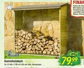 Floraland Mr Gardener Kaminholzdach Angebot