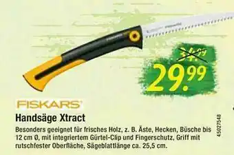 Floraland Fiskars Handsäge Xtract Angebot