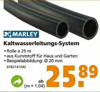 Globus Baumarkt Marley Kaltwasserleitungs-system Angebot