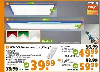 Globus Baumarkt Led Cct Deckenleuchte „ellery” Angebot