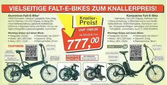 Jawoll Aluminium Falt E-bike Angebot