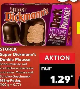 Kaufland Storck Super Dickmann's Dunkle Mousse Angebot