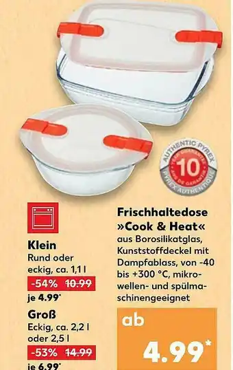 Kaufland Klein,fischhaltedose >cook & Heat< Angebot