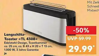 Kaufland Langschlitz Toaster Tl 4308 Angebot