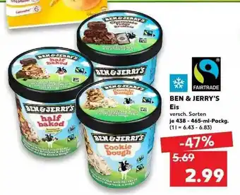 Kaufland Ben & Jerry's Eis Fairtrade Angebot