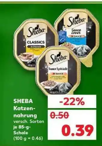 Kaufland Sheba Katzen-nahrung Angebot