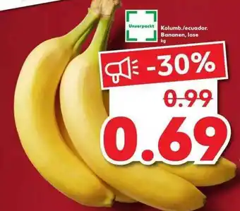 Kaufland Kolumb. Ecuador. Bananen Lose Angebot