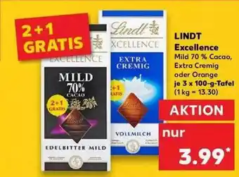 Kaufland Lindt Excellence 2+1 Gratis Angebot