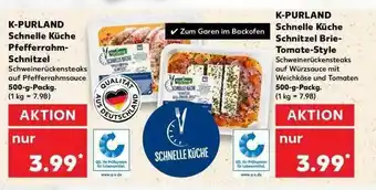 Kaufland K-purland Schnelle Küche Pfefferrahm-schnitzel K-purland Schnelle Küche Schnitzel Brie-tomate-style Angebot