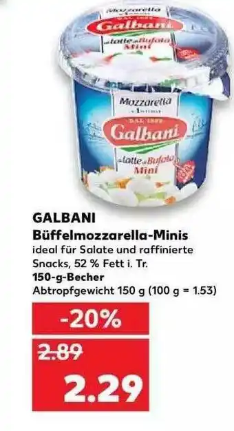 Kaufland Galbani Büffelmozzarella-minis Angebot