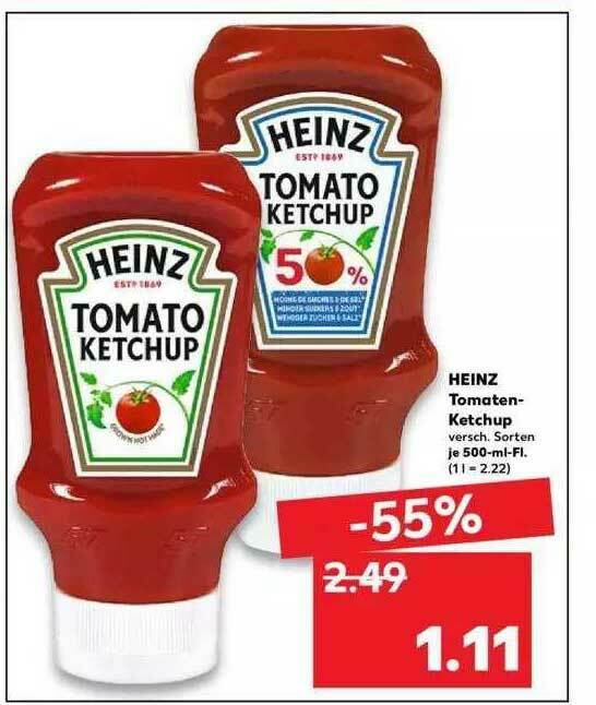 Heinz Tomatenketchup Angebot bei Kaufland
