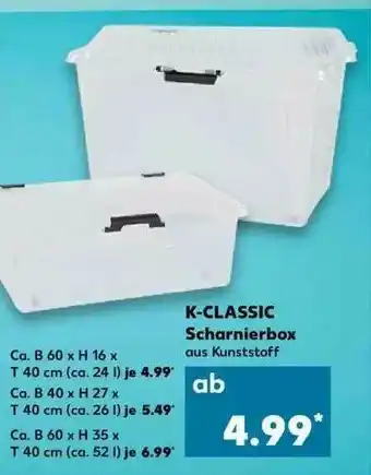 Kaufland K-classic Scharnierbox Angebot