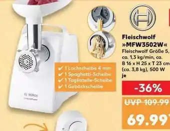 Kaufland Fleischwolf »mfw3502w« Angebot