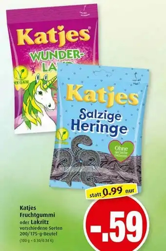 Markant Katjes Fruchtgummi Oder Lakritz Angebot