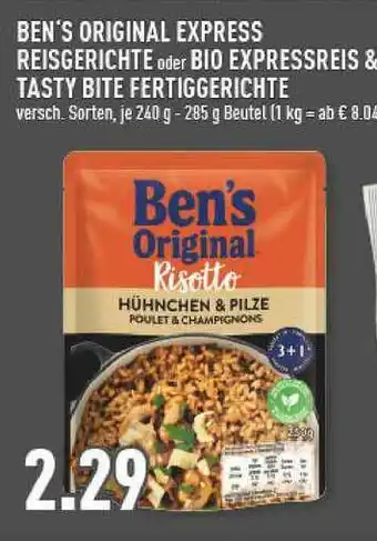 Marktkauf Ben's Original Express Reisgerichte Oder Bio Expressreis & Tasty Bite Fertiggerichte Angebot