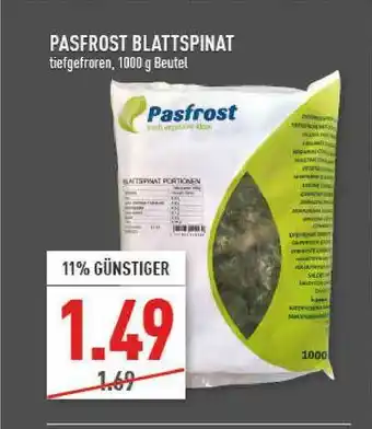 Marktkauf Pasfrost Blattspinat Angebot