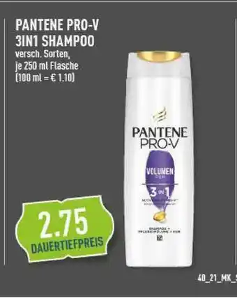 Marktkauf Pantene Pro-v 3in1 Shampoo Angebot