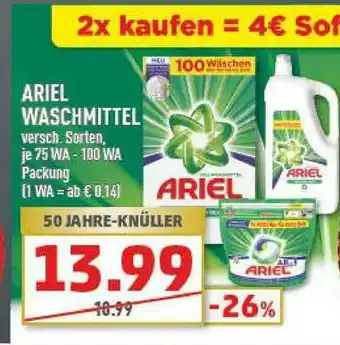 Marktkauf Ariel Waschmittel Angebot