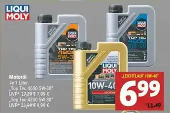 Marktkauf Motoröl Liqui Moly Angebot