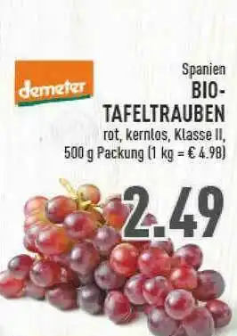 Marktkauf Spanien Bio-tafeltrauben Demeter Angebot