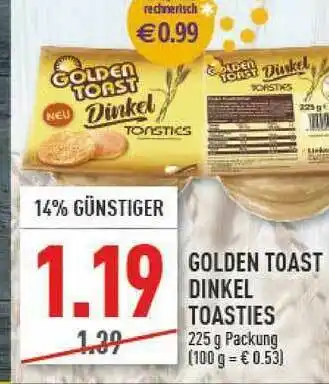 Marktkauf Golden Toast Dinkel Toasties Angebot