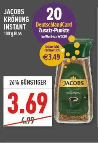 Marktkauf Jacobs Krönung Instant Angebot