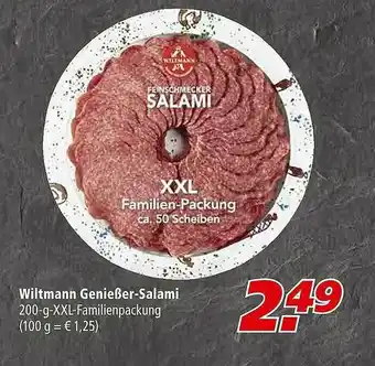 Marktkauf Wiltmann Genießer-salami Angebot