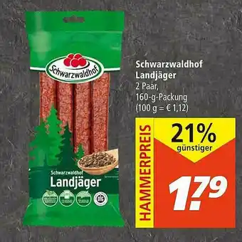 Marktkauf Schwarzwaldhof Landjäger Angebot