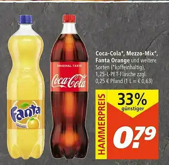 Marktkauf Coca-cola Mezzo-mix Fanta Orange Angebot