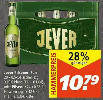 Marktkauf Jevener Pilsener Fun Oder Pilsener Angebot