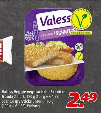 Marktkauf Valess Veggie Vegetarische Schnitzel Gouda Oder Crispy Sticks Angebot