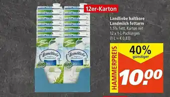 Marktkauf Landliebe Haltbare Landmilch Fettarm Angebot