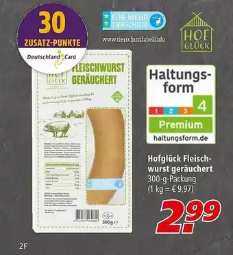 Marktkauf Hofglück Fleisch-wurst Geräuchert Angebot