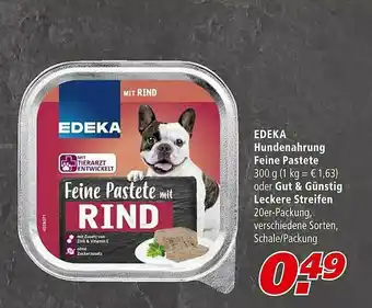 Marktkauf Edeka Hundenahrung Feine Pastete Oder Gut & Günstig Leckere Streifen Angebot