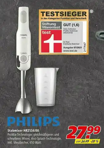 Marktkauf Philips Stabmixer Hr2534 00 Angebot