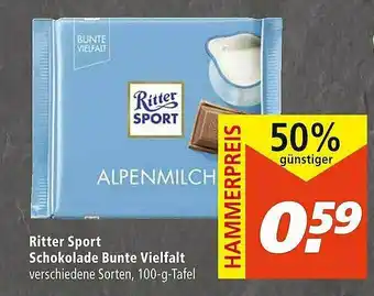 Marktkauf Ritter Sport Schokolade Bunte Vielfalt Angebot