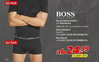 Marktkauf Boss Herren Unterziehshirts Oder Retroshorts Angebot