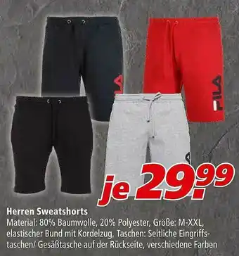 Marktkauf Herren Sweatshorts Angebot