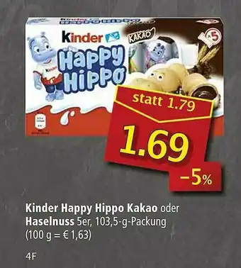 Marktkauf Kinder Happy Hippo Kakao Oder Haselnuss Angebot