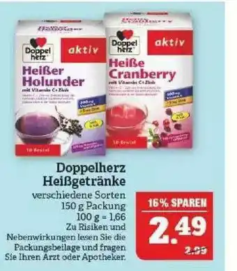 Marktkauf Doppelherz Heißgetränke Angebot