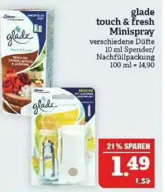 Marktkauf Glade Touch & Fresh Minispray Angebot