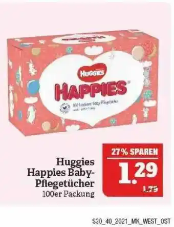 Marktkauf Huggies Happies Baby-pflegetücher Angebot