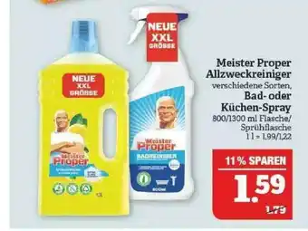 Marktkauf Meister Proper Allzweckreiniger Bad- Oder Küchen-spray Angebot