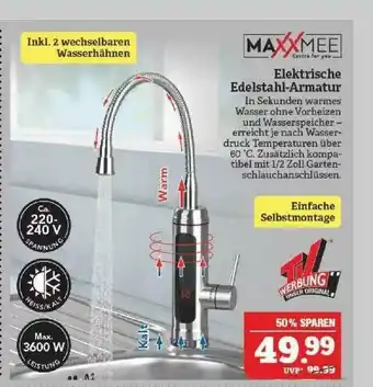 Marktkauf Maxxmee Elektrische Edelstahl-armatur Angebot