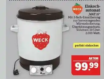 Marktkauf Einkoch-automat „wat 15” Weck Angebot