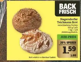 Marktkauf Siegersdorfer Teichmann Brot Angebot